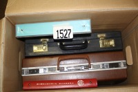 2 brief cases, 2 binders