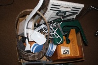 Wood stool, Furniture mover, Over door hangers