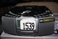 Wedge CD/Cassette player