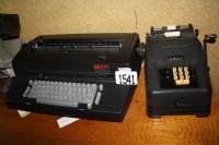 IBM electric typewritter, Remington Rand adding machine