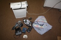 Cameras, cordless phone, paper shredder