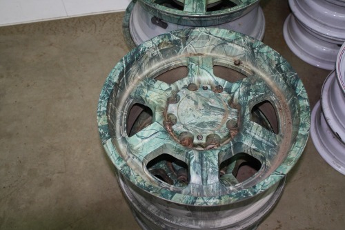 4 - 18" Camo rims off 2011 GMC Sierra 2500 HD