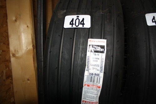 1-9.5L x 14 implement tire (Please note an additional charge of $3.75 for Tire Levy)