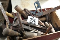 Boxes of various leather & harness tools/ other tools