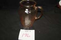 pink depression glass pitcher