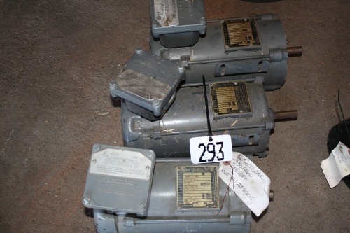 3 - NEW Baldur 3/4 hp electric motors