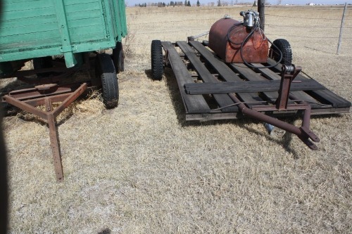 Homebuilt single axle utility trailer w/ 12' deck