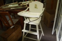 wooden high chair