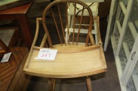 wooden high chair