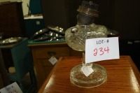 unmarked coal oil lamp