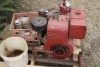 GAS POWERED PUMP, BRIGGS & STRATTON MOTOR (UNKNOWN WORKING CONDITION, NOT SEIZED) 2 PAILS MISC - 3