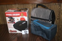 T52 - George Forman grill, 2 coolers