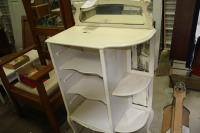 corner cabinet w/ mirrors & shelves