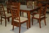 T68 - Wood table w/ leaf & 6 chairs - 2