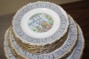 T80 - Royal Albert Silver Birch 8 dinner plates, 8 salad plates, 8 dessert plates - 2
