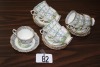 T82 - Royal Albert silver Birch 10 cups & saucers