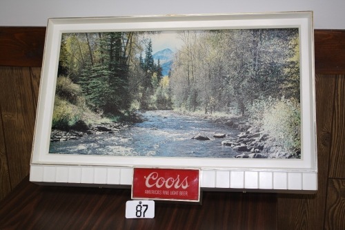 T87 - Coors beer sign (electric)