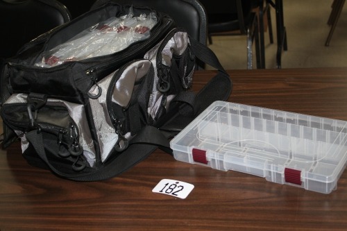 T182-New tackle box w/4 trays