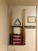 T191-Brunswick 4 x 8 pool table w/2 sets ball & cues, needs new cushions - 2