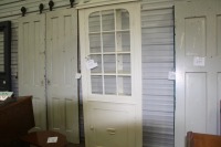 corner cabinet w/ 12 pane glass 32"w x 84"h x 17"d