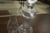 T199-Coal oil lamp w/2 chimneys - 2