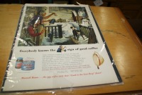 misc. Advertising - Coke, RC Cola, Maxwell House, log cabin syrup