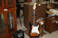 T232-Fender Squirer Bullet Strat guitar & Marshall Amp