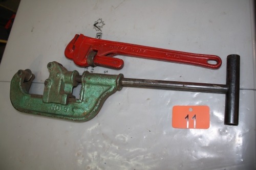 PIPECUTTER & 18" PIPE WRENCH