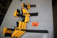 DEWALT C- CLAMPS 4 - 7", 4 - 10", 4 - 16"