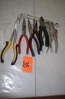 4 SETS PLIERS, 4 NEEDLENOSE PLIERS