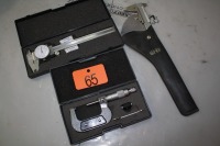 OUTSIDE MICRO METER, 2 SETS OF CALIPERS