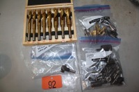 8 PIECE DRILL BITS 9/16" - 1", 35MM FORSTNER IT, 12 - STEP BITS, ASSORTED BITS