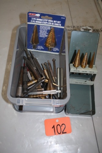 ASSORTED STEP BITS & DRILL BITS