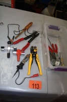 TEST LIGHTS, WIRE STRIPPERS, TERMINAL CLEANERS