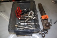 RECEIVER HITCH, 2 - 1 7/8" BALLS, CYLINDER & DRAW PINS