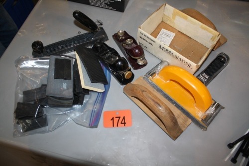 SANDING BLOCKS & PADS, WOOD RASPS & PLANES