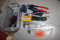 SNAP RING & WIRE PLIERS, CALIPERS, TEST LIGHT, TAPE MEASURE