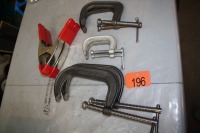 C - CLAMPS - 2 X 6", 2 X 4", 2 X 3", 2 - SPRING CLAMPS