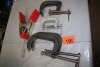 C - CLAMPS - 2 X 6", 2 X 4", 2 X 3", 2 - SPRING CLAMPS