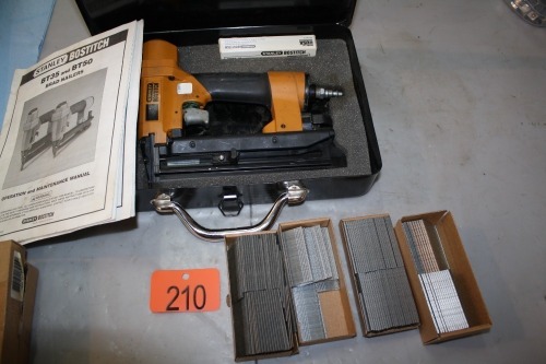 STANLEY AIR BRAD NAILER MODEL BT50, ASSORTED BRADS