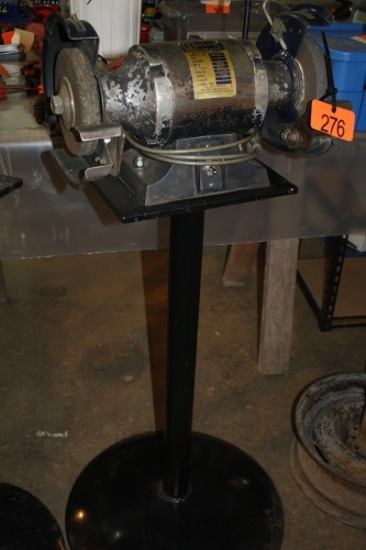 ROCKFORD 1 HP BENCH GRINDER ON HEAVY DUTY STAND
