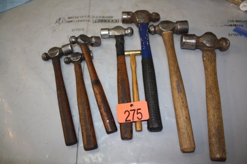 ASSORTMENT OF BALL PEEN HAMMERS