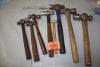 ASSORTMENT OF BALL PEEN HAMMERS