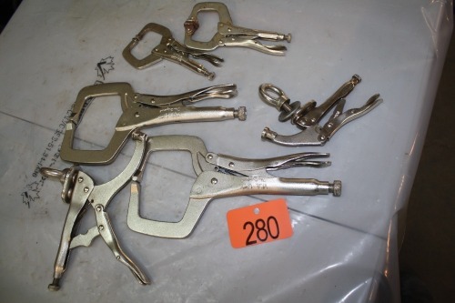 ASSORTMENT OF VISE GRIP CLAMPS