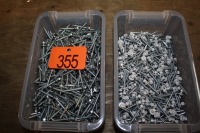 ASSORTMENT OF TIN ROOFING SCREWS 1 3/4"