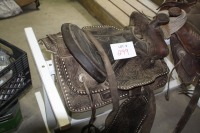 15" roping saddle