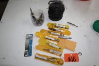 QUANTITY OF DRILL BITS, MECHANIC WIRE