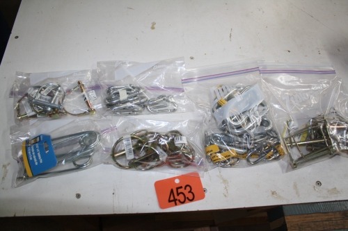 CHAIN LINKS, SPRING CLIPS, LATCH PINS