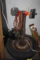 HOMEBUILT BUFFING WHEEL W/ 1/4 HP MOTOR, ON STAND