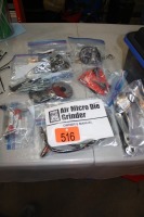 AIR MICRO GRINDER, ASSORTMENT OF DISKS & ATTACHMENTS